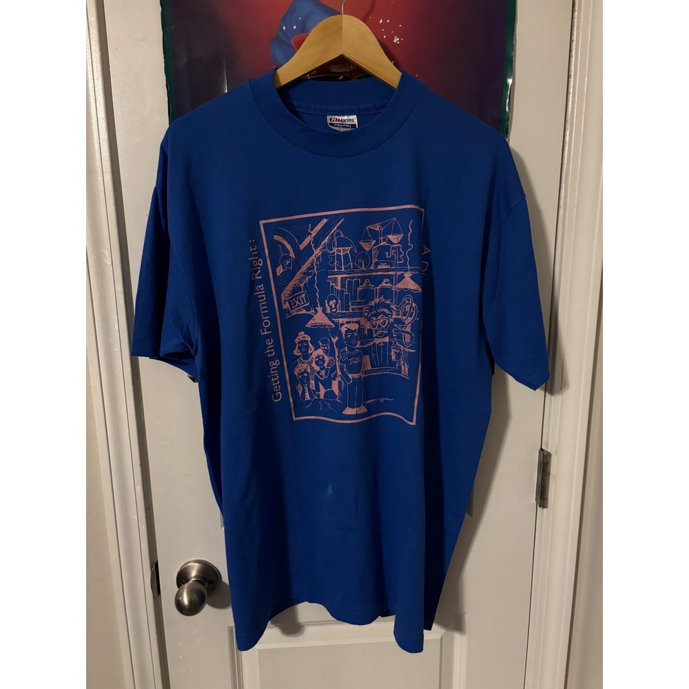 80s teaching university Getting the Formula Right shirt rare